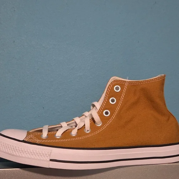 Converse Chuck Taylor All Star Hi Canvas Sneaker 'Wheat/White' A09971C Mustard - Picture 11 of 14